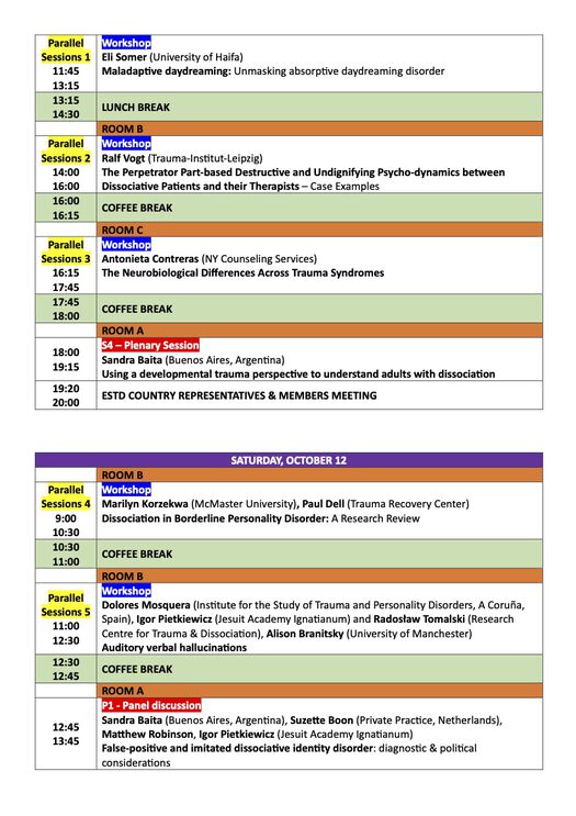 ESTD Congress 2024 - ReferentInnen&Workshops